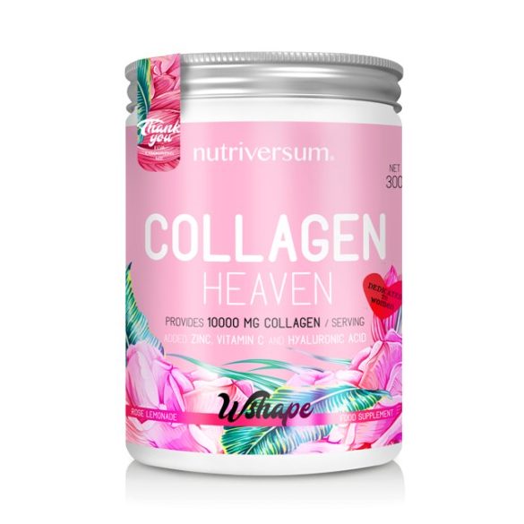 Collagen Heaven - 300 g - WSHAPE - Nutriversum - Rózsa-limonádé