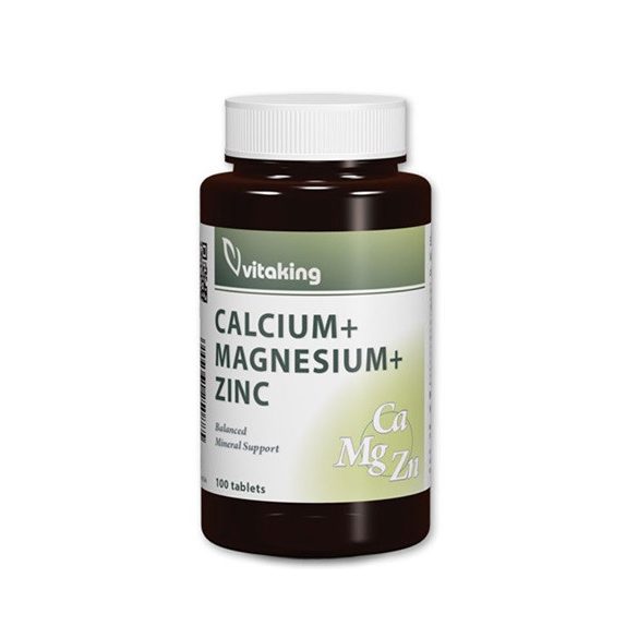 Vitaking Kalcium + Magnézium + Cink tabletta 100db